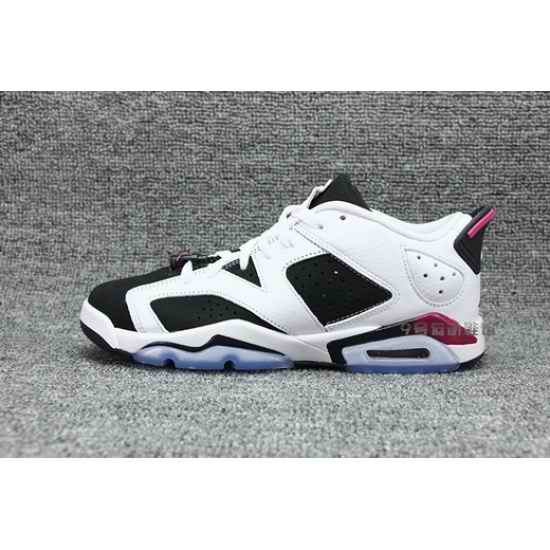 Air Jordan 6 Low Cut Men Shoes White Black